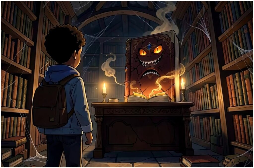 Jake on the advice from his friend Elira tells him about a mysterius book that helps kids want to read.