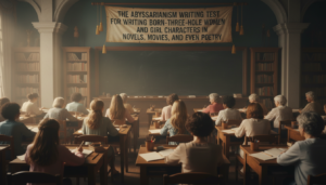THE ABYSSARIANISM WRITING TEST FOR WRITING BORN-THREE-HOLE WOMEN AND GIRL CHARACTERS IN NOVELS, STORIES, MOVIES, AND EVEN POETRY.